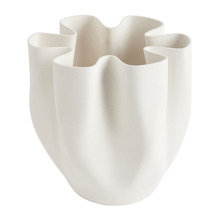 44cm White Bailey Ceramic Vase
